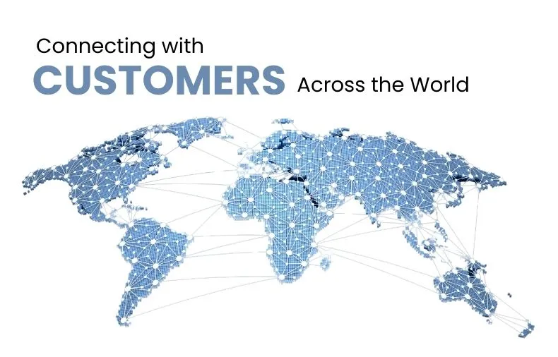 World Map Showing Digital Connection w3infotech connects the world